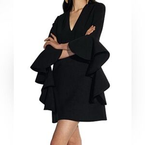 Runaway The Label Australia Black Mini Dress Size 6 Witchy Whimsygoth Goth